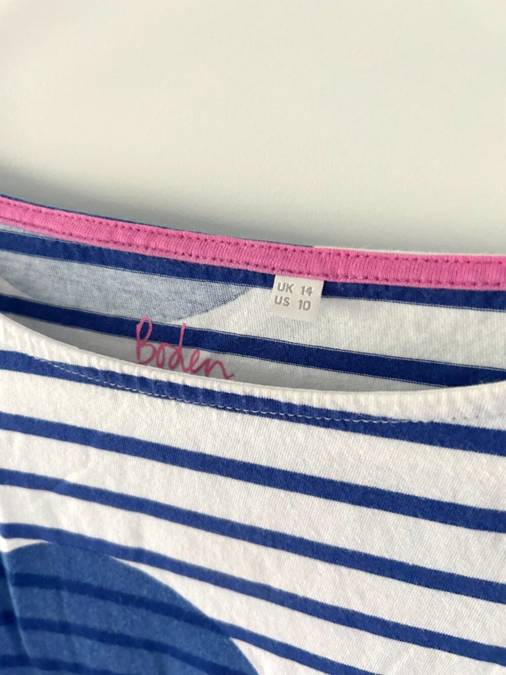 Boden Breton Striped Shirt with Polka Dots - Picture 4 of 5
